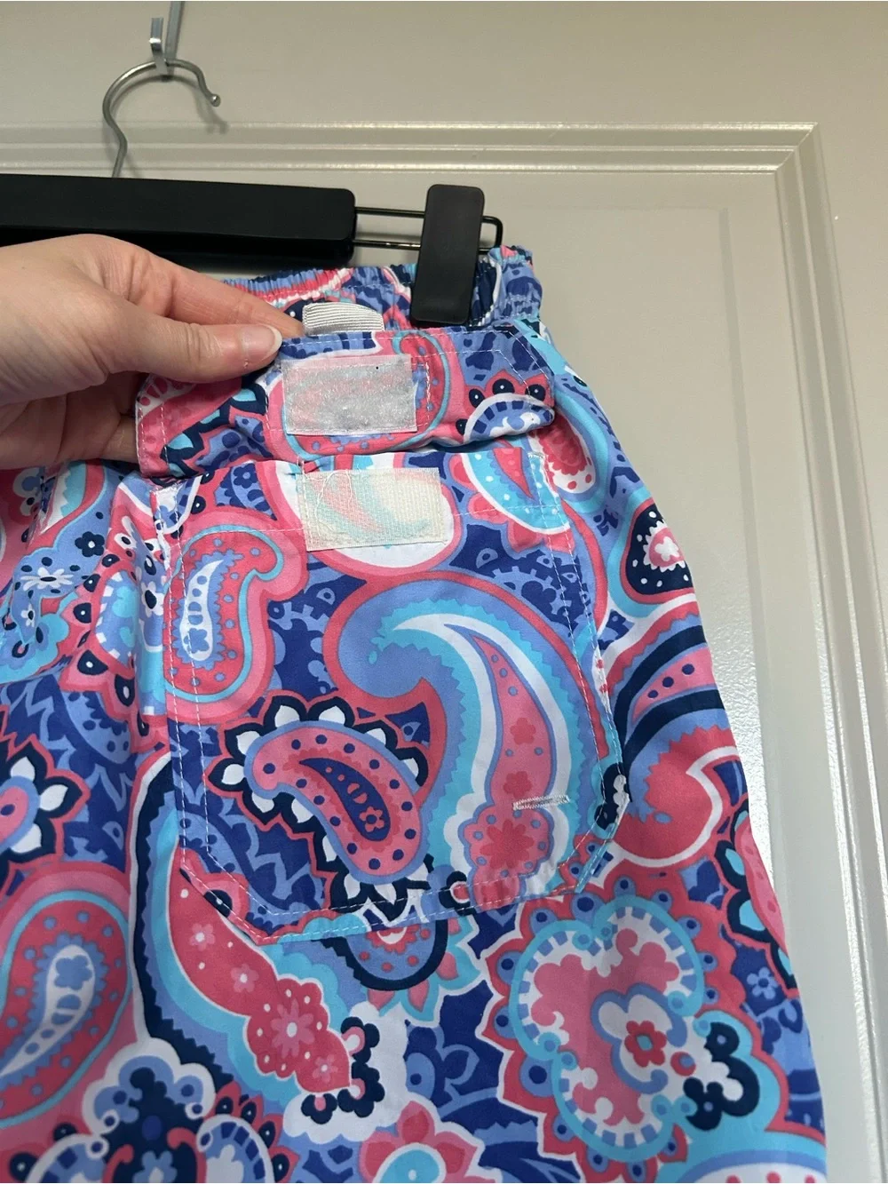 Set of 2 Men's Coral Pink Starfish and Paisley SwimTrunks by 98 Coast Ave